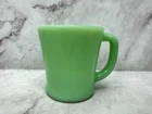 Fire King Oven Ware Jadeite Green D-Handle Coffee Cup Mug Vintage USA