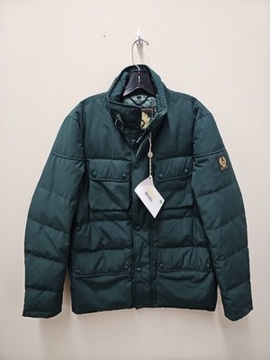 Belstaff Mountain 2.0 Pine Green 750 Fill Down Puffer Jacket Size 38