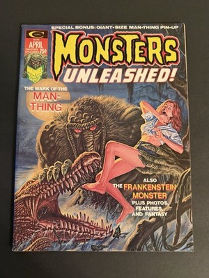 Monsters Unleashed #5 MAN-THING 1974 FRANKENSTEIN - Free Shipping