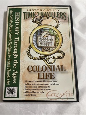 History Study Time-Travelers: COLONIAL LIFE PC/MAC Computer CD-ROM home school *