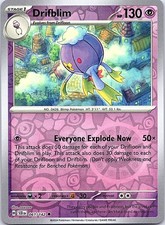 Drifblim Stellar Crown 61/142 Uncommon Pokemon Reverse Holo NM Pokemon Card