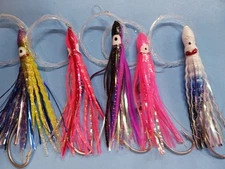 Custom 5 Pk Color Saltwater Offshore  Trolling Lure Mahi-Tuna-Sail-Wahoo-Albacor