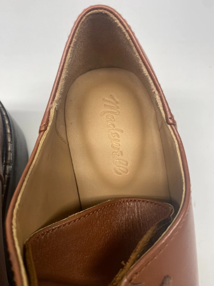 Zapato Bota Madewell Para Mujer The Hempstead Desert Cuero Marrón Tacón de Encaje Talla 11 Foto 3 de 4