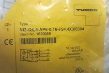 NEW TURCK ELEKTRONIC NI2-Q6.5-AP6-0.16-FS4.4X3/S304 PROXIMITY SWITCH 