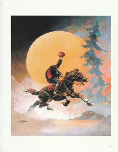 1996 full Color Plate "Headless Horseman 1 & 2" Frank Frazetta Fantastic Print - Picture 2 of 2