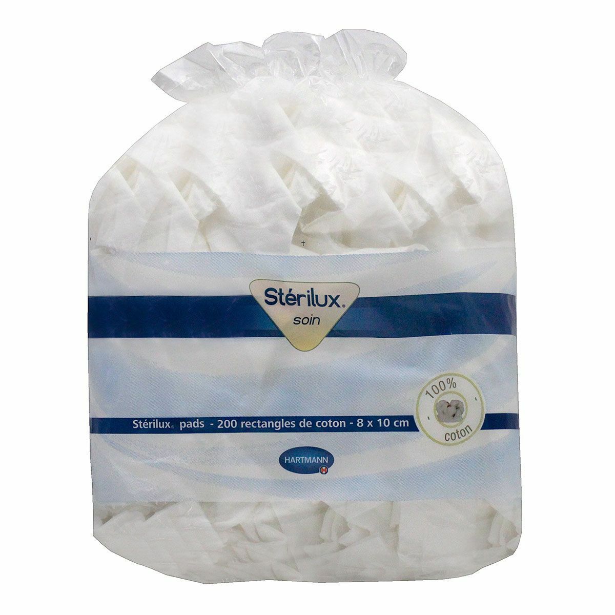 RECTANGLES DE COTON - 8cm x 10cm - SACHET DE 200 PIECES
