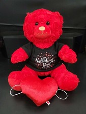 Build-A-Bear Workshop RED ROSES Teddy Bear Valentine's Day W/ Sounds and Accesso