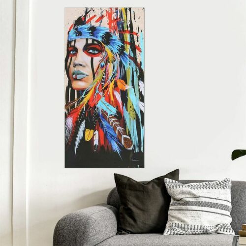 American Native Hunter Canvas Prints Painting Wall Art Poster For Home Decor Garden Copunderdog Com - American Fall Home Decor Uk