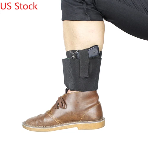 US Ankle Holster for Concealed Carry with 2 Magazine Pouch Fits Ruger LC9, LCP