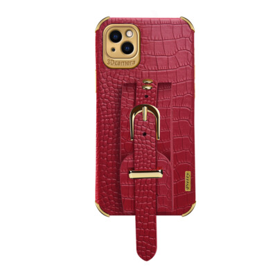 ShockProof Case Leather Wrist Stand Phone Cover For iPhone 17 Pro Max 16 15 XR 7