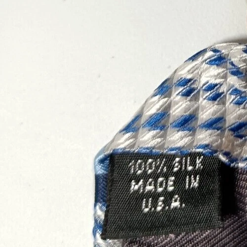 Silk Men's Tie Made in the USA By Metrolpoliton - Image 3 of 4