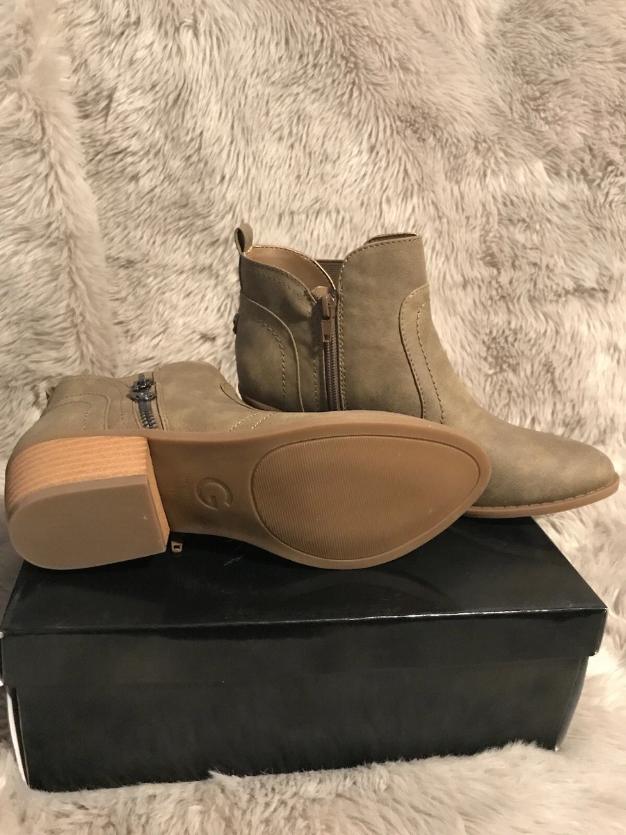 NEW Guess gg TROYE Women s Beige Cowboy Boots 7M