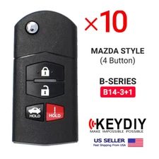 10x KEYDIY Universal Car Flip Remote Key For Mazda Style B-Series 4B B14-3+1