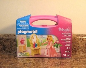 playmobil princess vanity carry case