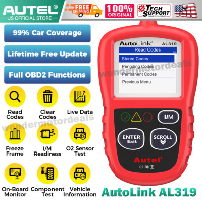 Autel Autolink AL319 Auto OBD2 Scanner OBD Code Reader Check Autel Autolink AL319 Auto OBD2 Scanner OBD Code Reader Check