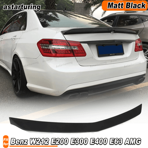 Fit for Benz W212 E200 E300 E400 E63 AMG Matt Black Rear Trunk Spoiler Wing Lip - Bild 1 von 13