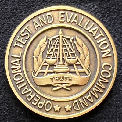 Operational Test and Evaluation Command 2 star General Serialized Challenge Coin