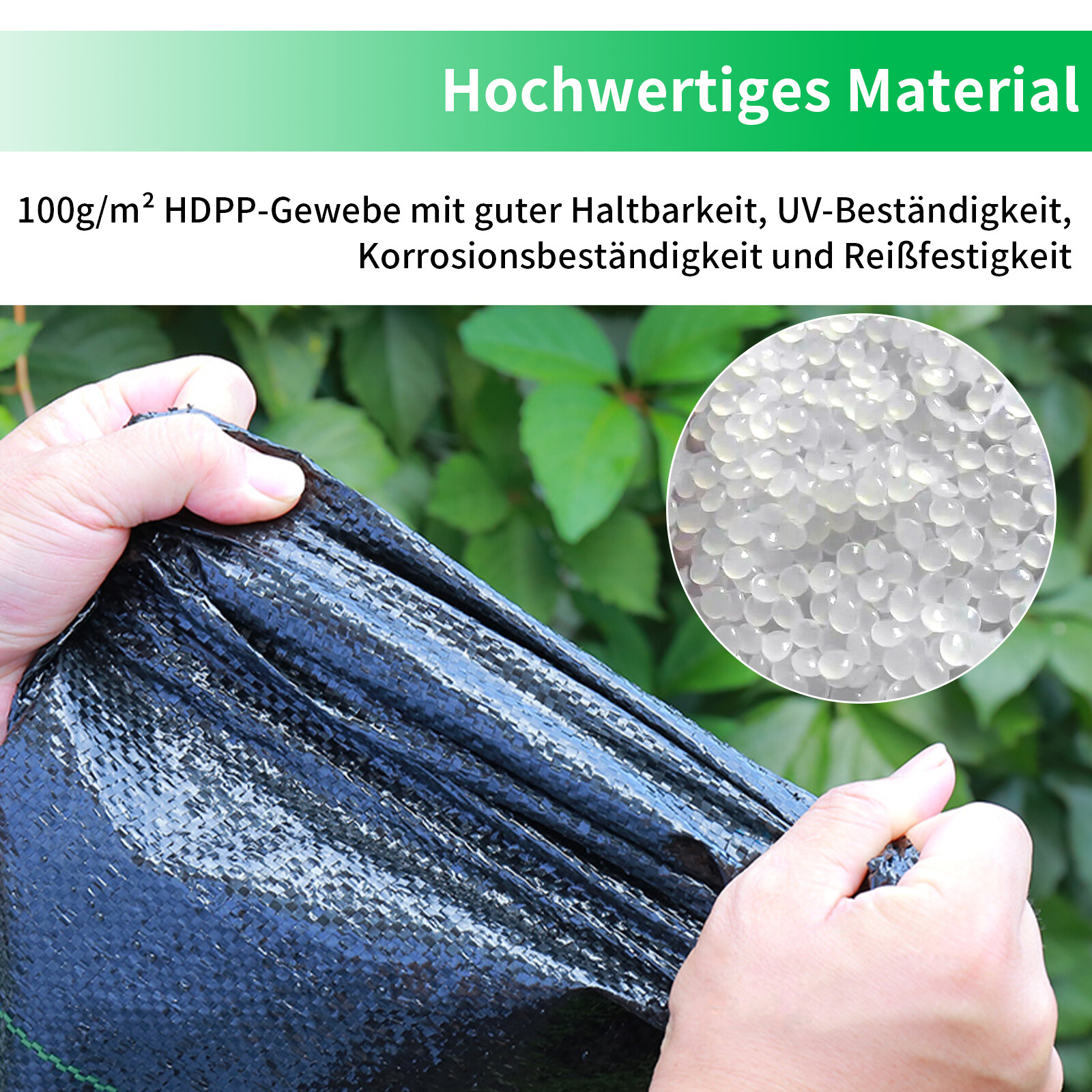 Unkrautvlies 10-50m&sup2; Unkraut Schutzvlies Unkrautflies Pflanzbeete