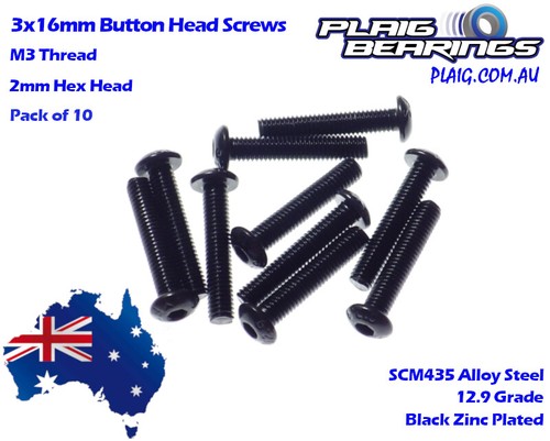 HPI RC Screws, Nuts and Grub Screws by Part Number - Packs of 10 - Grade 12.9 - Picture 6 of 77