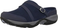 Easy Spirit D2762 Women's Navy Leather Equinox Mule Clogs Size 8 W