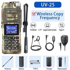 1X Baofeng UV25 Walkie Talkie Long Range Tri-power Fm Two Way Ham Radios Set US