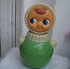 Vintage-Celluloid-Nevalyashka-Ding-Doll-Russia multicolored