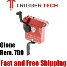 TriggerTech Diamond Trigger for Remington 700 Clone -Flat Face (NO Bolt Release)