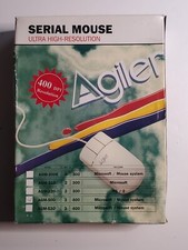 Vintage Agiler Ultra High Resolution Serial Mouse AGM-500 - New in Box