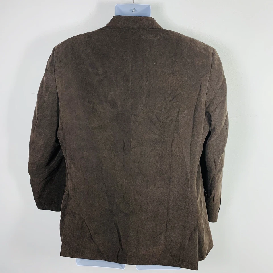 Blazer Jean Paul Germain Para Hombre Talla 2XL Marrón Imitación Gamuza Sencillo Pecho DE COLECCIÓN Foto 2 de 4