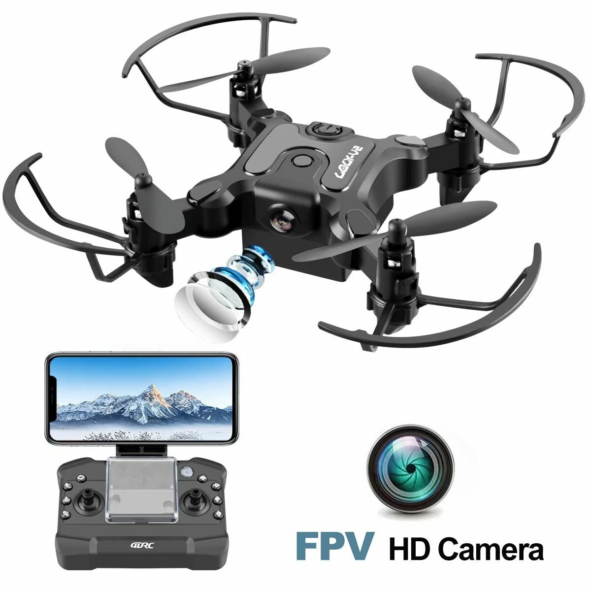 4DRC V2 Mini RC Drone With 720p HD Camera Selfie WiFi FPV Foldable