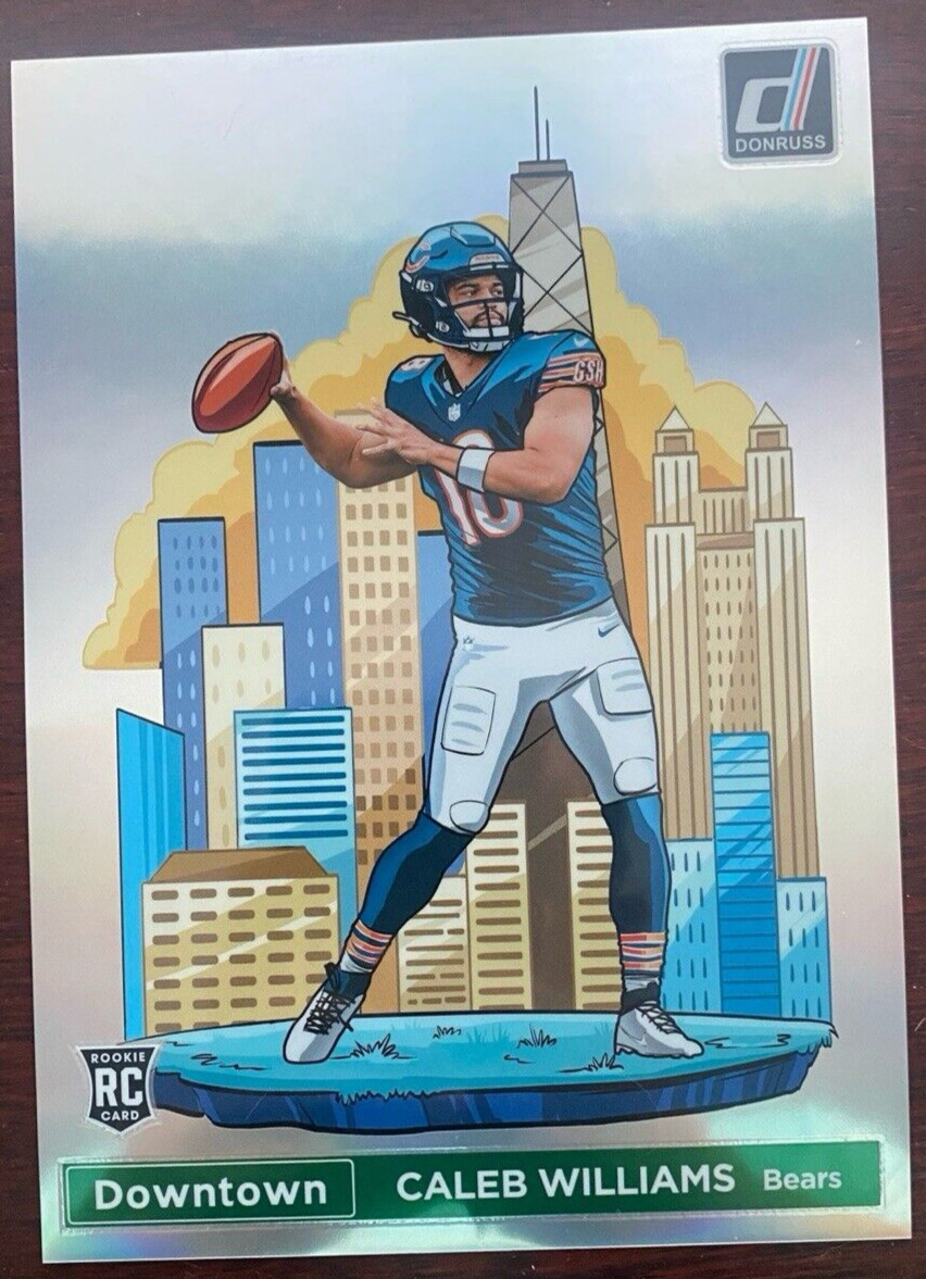 Caleb Williams Bears 2024 Donruss Downtown Jumbo Oversized Rookie Card #21