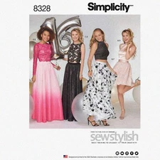 Elegant Ensemble Patterns by Sew Stylish: Women's Special Occasion Tops & Skirts