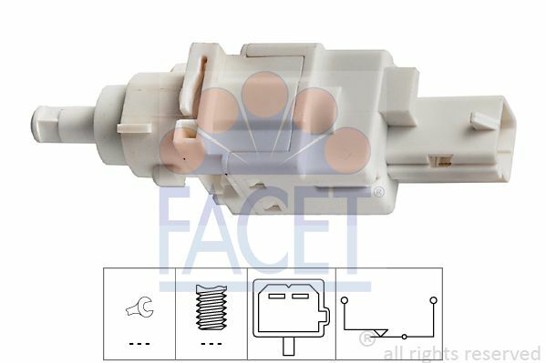 Facet Bremslichtschalter FüR Alfa Romeo 147,156,GT; Lancia Lybra,Ypsilon-image