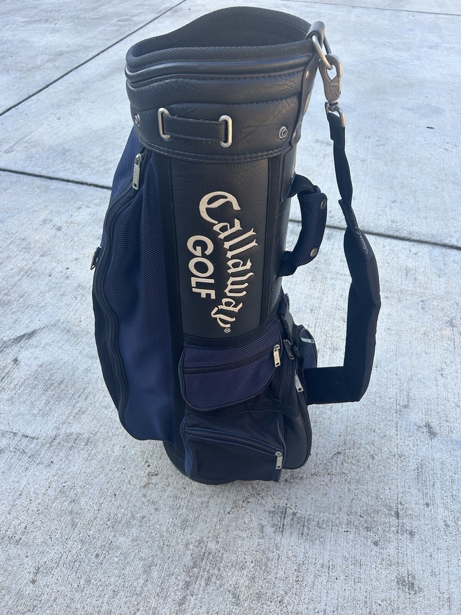 Callaway Big Bertha Hawkeye Cart Golf Bag Blue/Black 6 Way 8 Zip