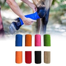 Vet Wrap for Horses 4 inch Wide Non Woven Elastic Breathable Self Adherent Wrap