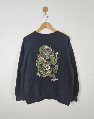 Vintage 80s 90s Stussy Dragon USA Sweatshirt Size M | eBay Vintage 80s 90s Stussy Dragon USA Sweatshirt Size M | eBay