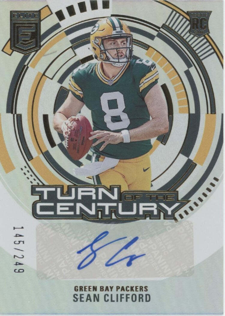 Sean Clifford 2023 Panini Donruss Elite Turn of the Century Foil Auto 145/249