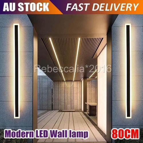 Modern LED Wall Light Sconce Waterproof Outdoor Lamp Exterior Lights Long Strip