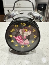 Alice In Wonderland 2 Bell Alarm Clock SUPER RARE doesn  t Work Decoration Only