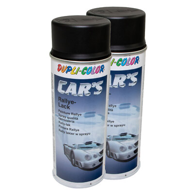 Lackspray 2 x 400 ml Lack Spray Dose Sprühlack schwarz matt DUPLI-COLOR 385872