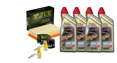 CASTROL / HIFLOFILTRO / NGK KIT/TAGLIANDO BMW R1200 GS LC 13-18 CASTROL RACING 5W40 FILTRO OLIO ARIA CANDELE