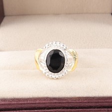 Black Onyx Gemstone 925 Sterling Silver Ring Handmade Jewelry Ring For Gift