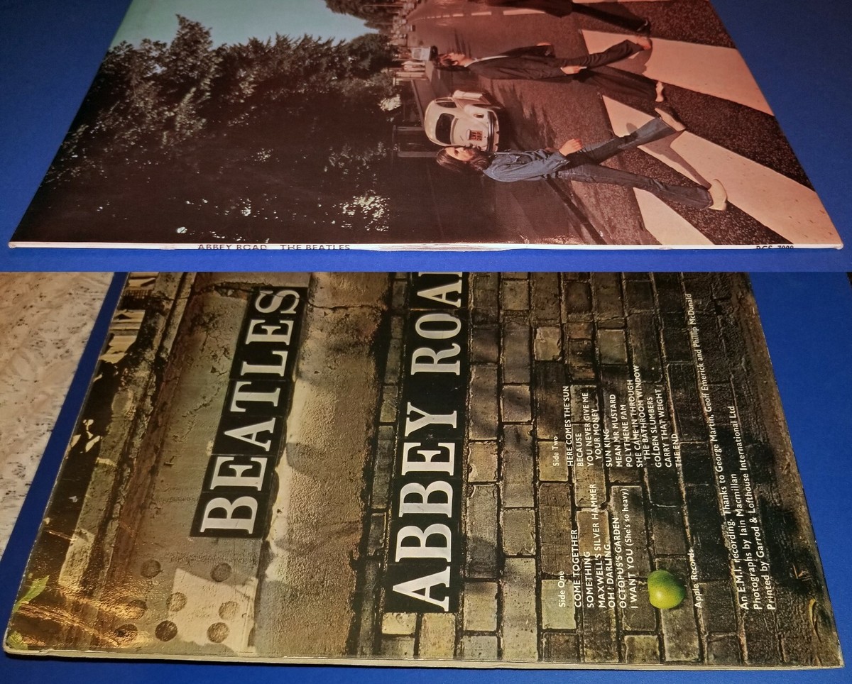 THE BEATLES ABBEY ROAD rare 1969 vinyl LP NO HER MAJESTY Drain