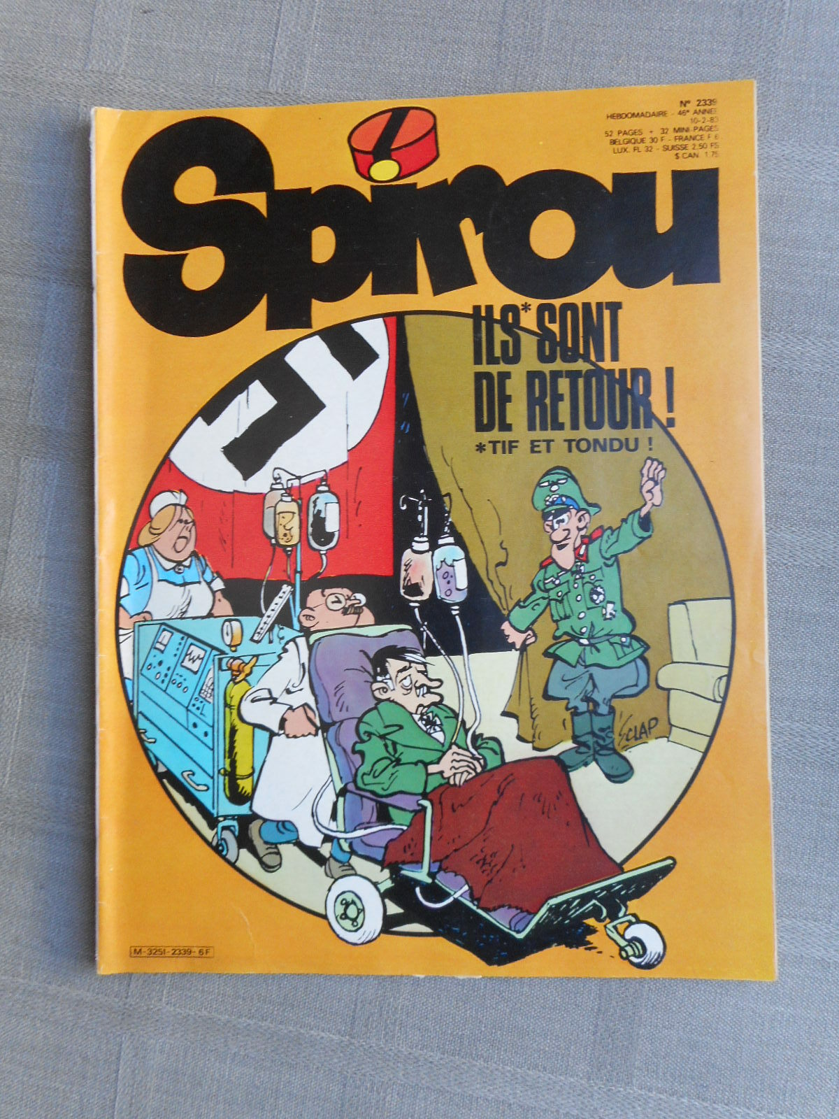 Spirou Weekly No. 2339 1983 TBE With The Mini-Album Supplement Mounted