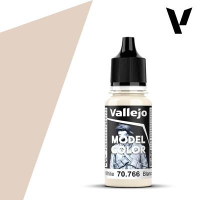 Vallejo 70766 Model Color 021 Cream White Acrylic Paint 18ml - US