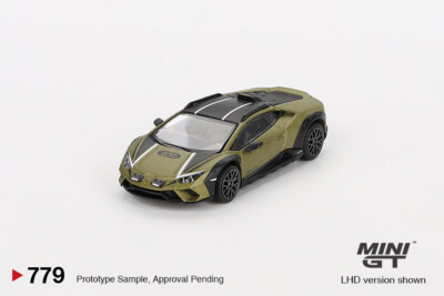 Mini GT #779 1/64 Lamborghini Huracan Sterrato Verde Gea Matt LHD
