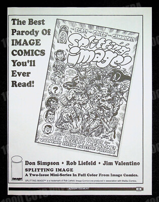 Splitting Image Comics Parody 1992 Spawn Trade Print Magazine Ad Poster ...