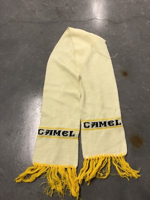 RARE VTG Camel Cigarettes Scarf Neck Logo ADVERTISING Tobacco SCARF Cotton 