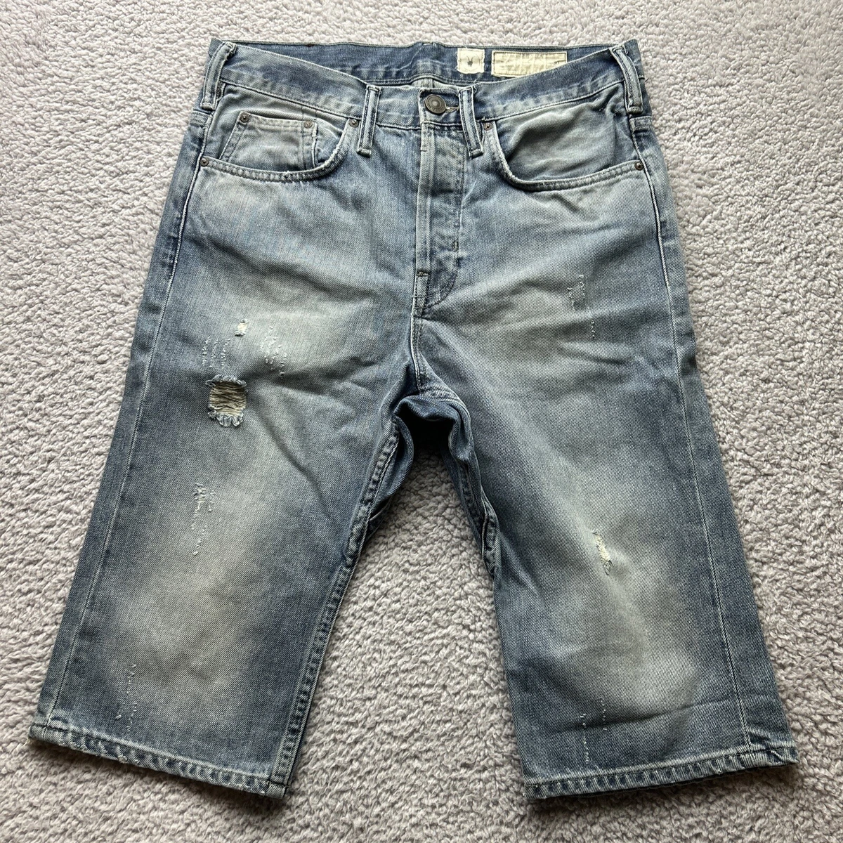 All saints deals denim shorts