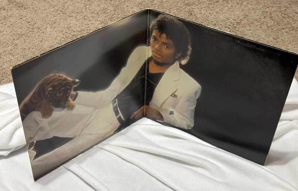 1st Press Misprint Error 1982 Michael Jackson Thriller QE38112 LP RARE Vinyl - Image 3 of 4